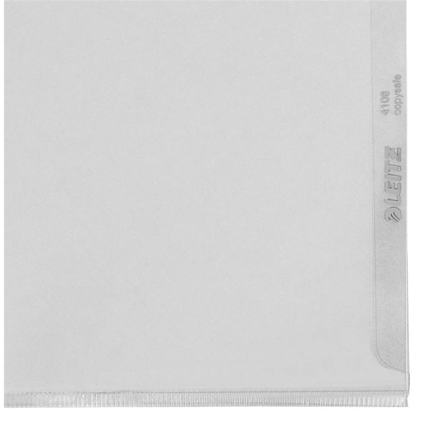 LEITZ Sichthüllen 4106 DIN A4 glasklar glatt 0,15 mm | 41060002 | 1 Pack = 100 St.