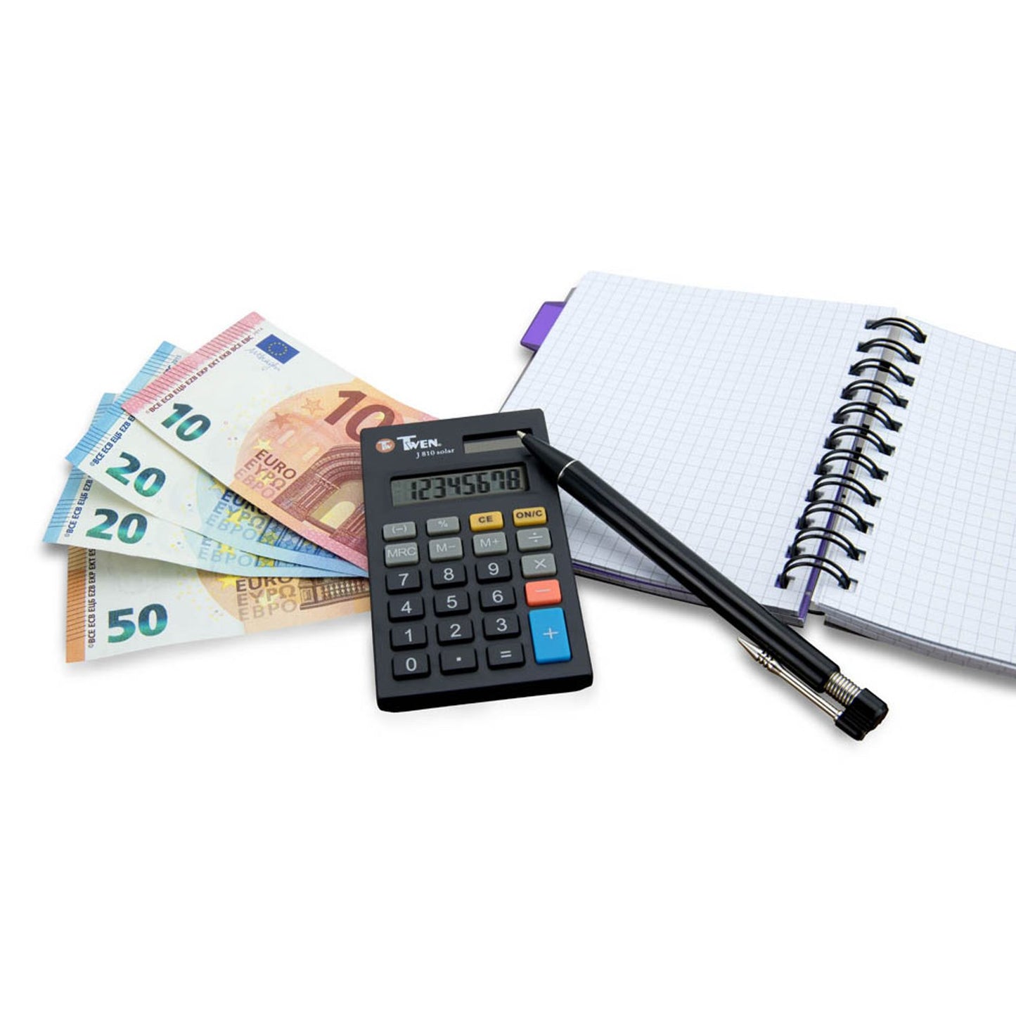 TWEN J-810 Taschenrechner schwarz | 556