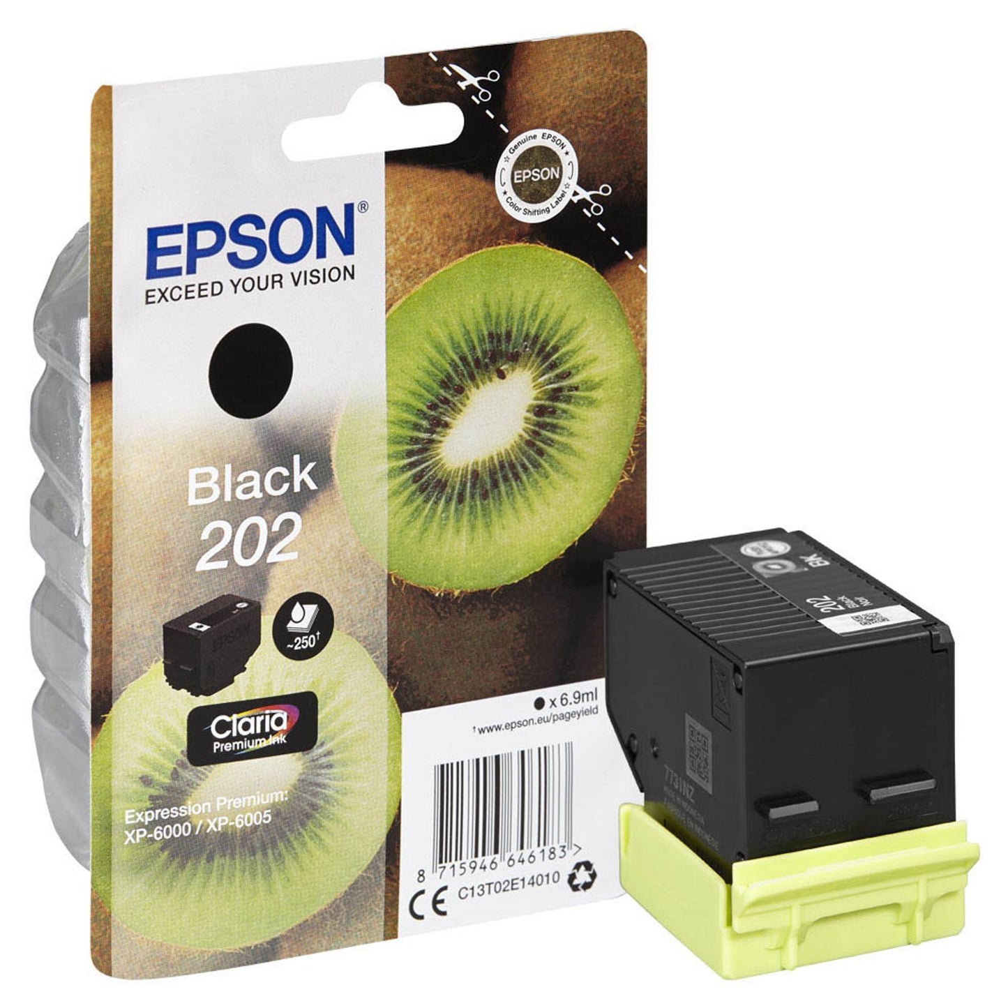 EPSON 202/T02E14 schwarz Druckerpatrone | C13T02E14010
