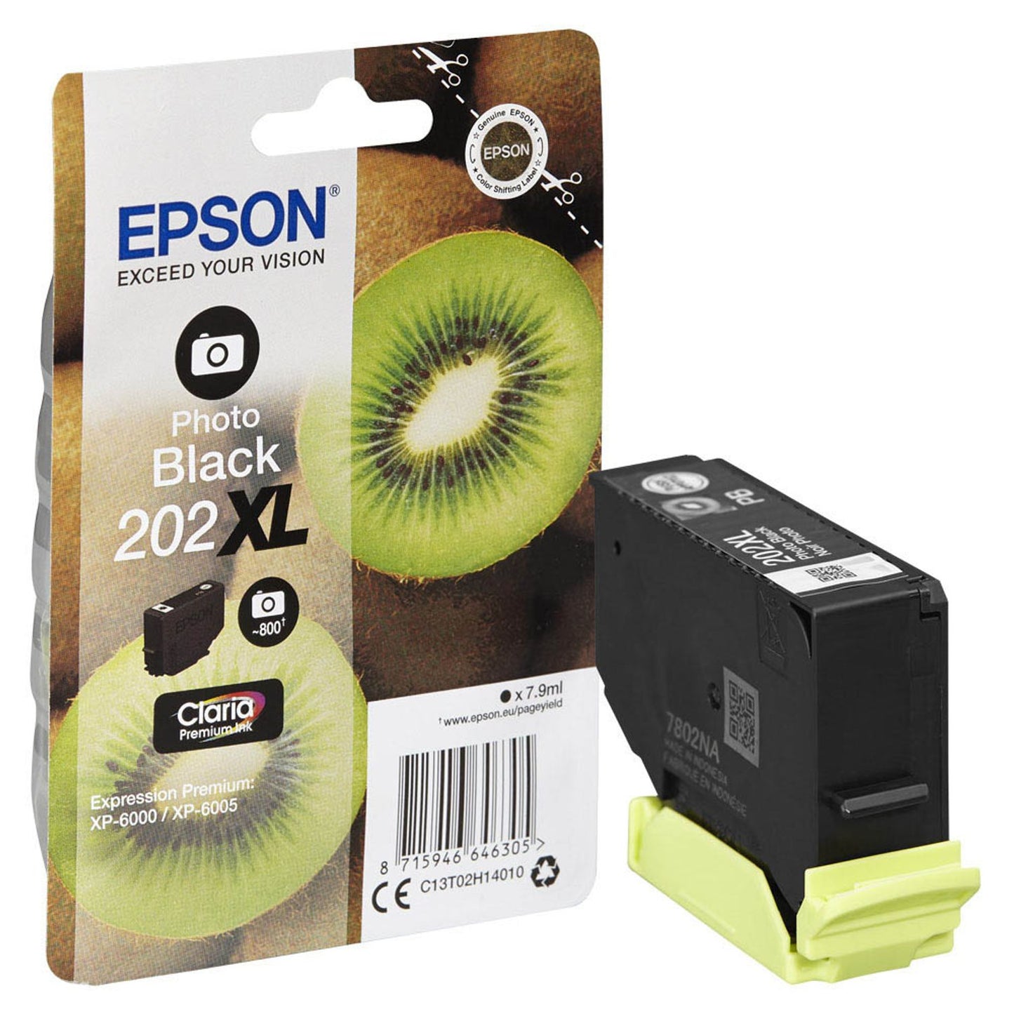 EPSON 202XL/T02H14 Foto schwarz Druckerpatrone | C13T02H14010