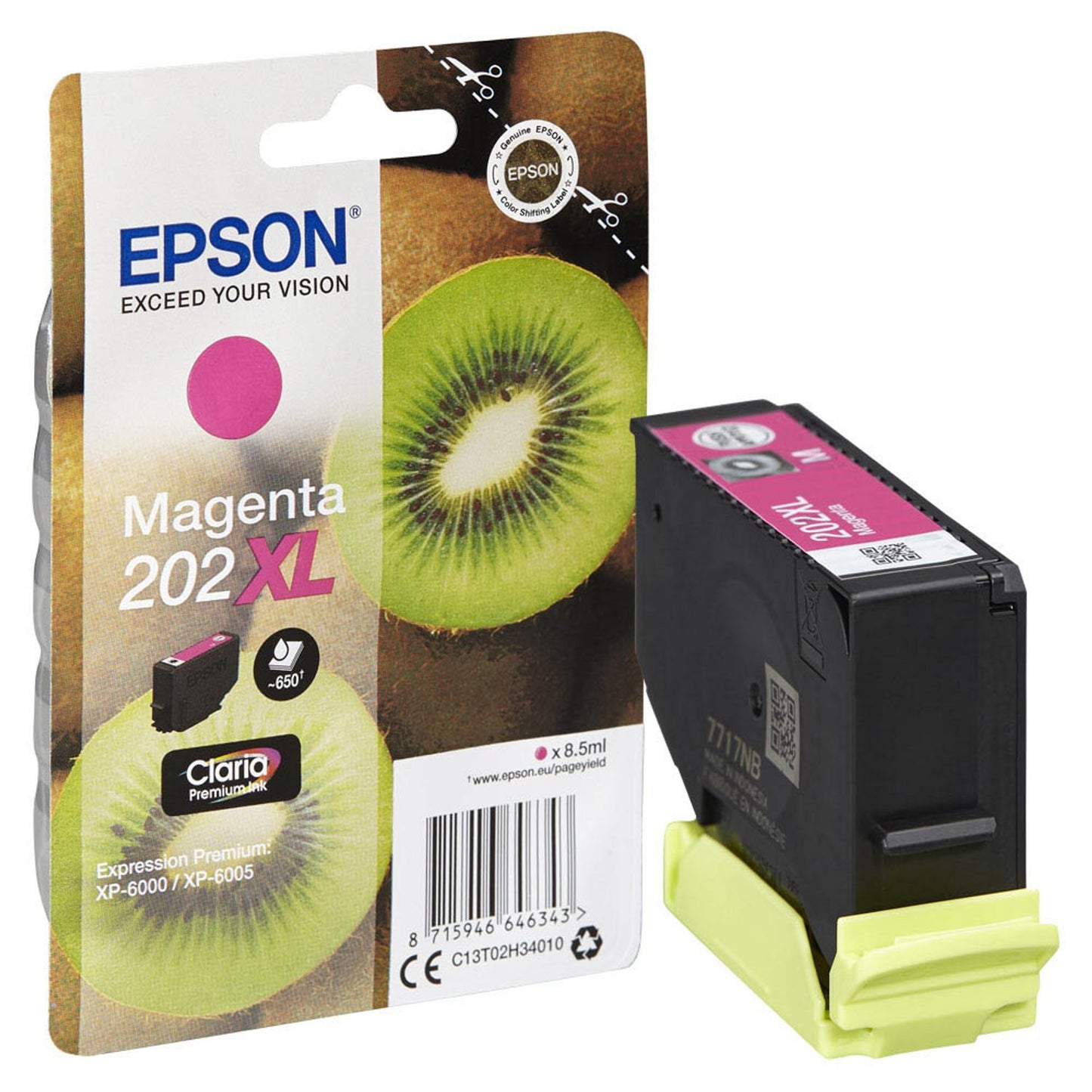 EPSON 202XL/T02H34 magenta Druckerpatrone | C13T02H34010