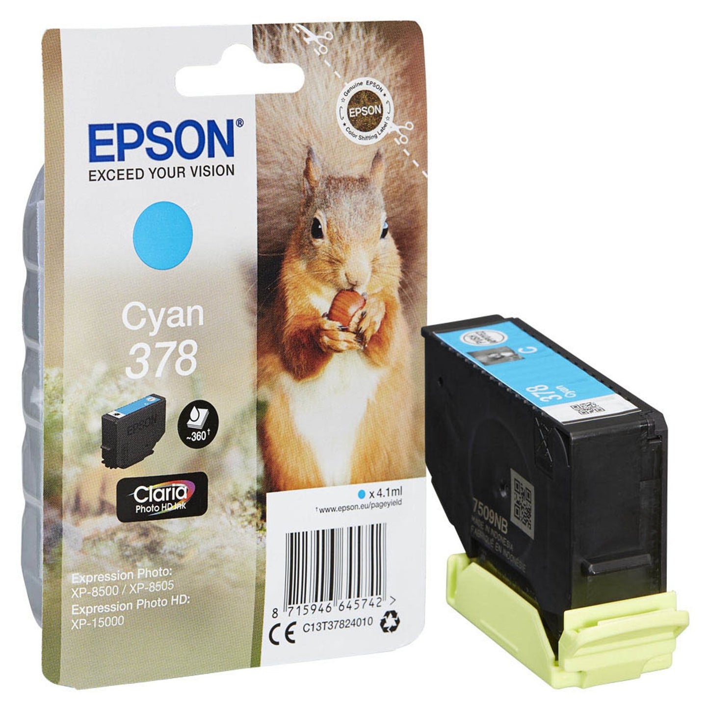 EPSON 378/T37824 cyan Druckerpatrone | C13T37824010