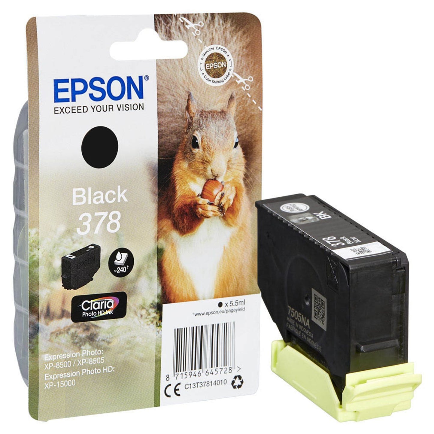 EPSON 378/T37814 schwarz Druckerpatrone | C13T37814010