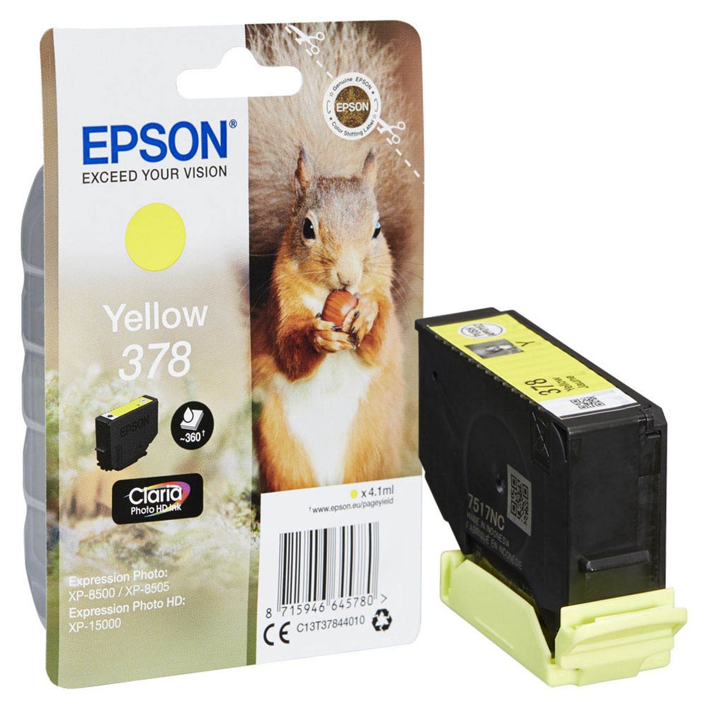 EPSON 378/T37844 gelb Druckerpatrone | C13T37844010