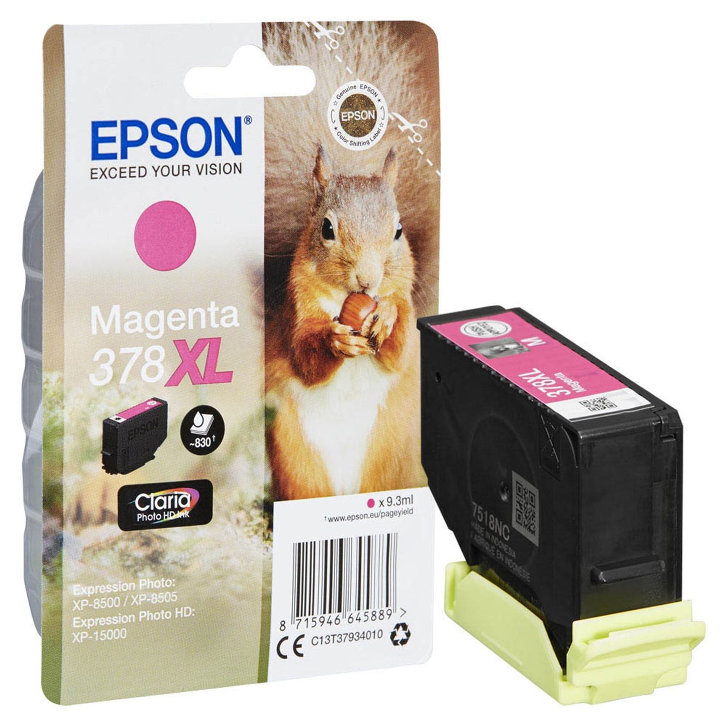 EPSON 378XL/T37934 magenta Druckerpatrone | C13T37934010