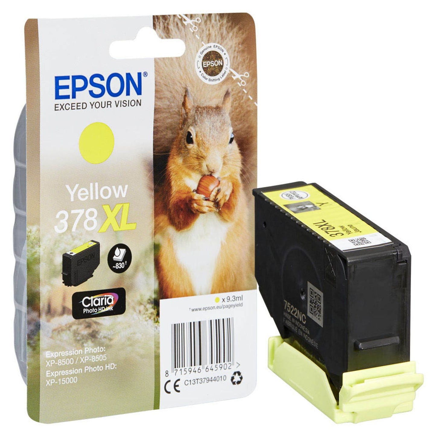 EPSON 378XL/T37944 gelb Druckerpatrone | C13T37944010