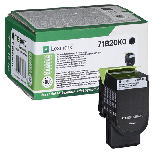 Lexmark schwarz Toner | 71B20K0