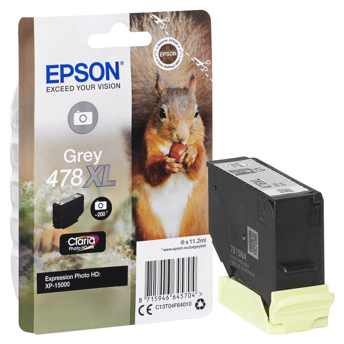 EPSON 478XL/T04F64 grau Druckerpatrone | C13T04F64010