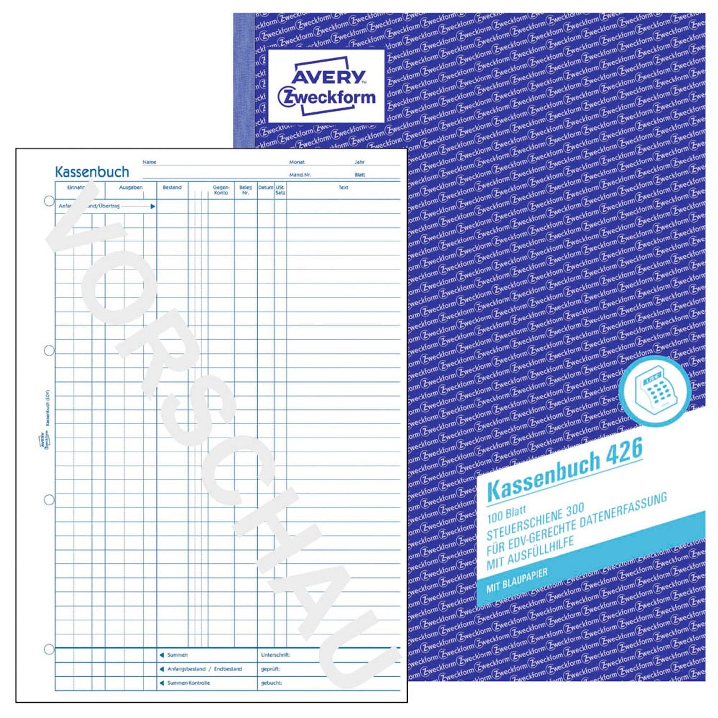 AVERY Zweckform Kassenbuch/EDV Formularbuch | 426