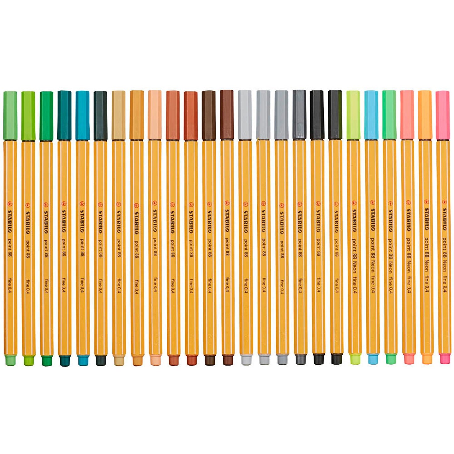 STABILO point 88 Fineliner farbsortiert 0,4 mm | 8850-6 | 1 Pack = 50 St.