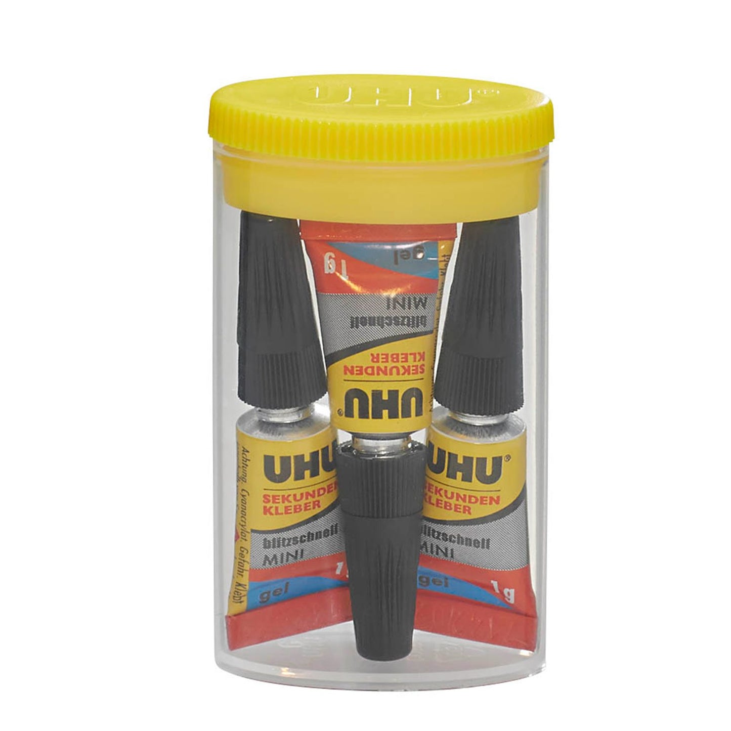 UHU blitzschnell MINIS gel Sekundenkleber 3x 1,0 g | 45370 | 1 Box = 3 St.