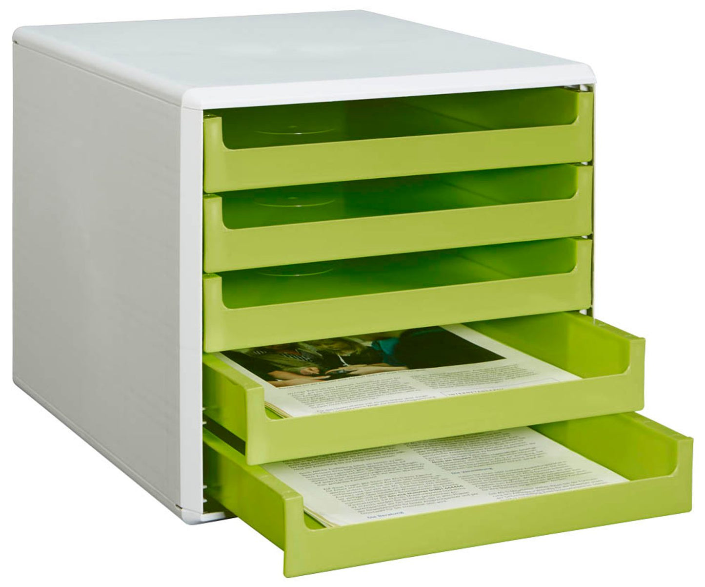 M&M Schubladenbox, DIN A4 mit 5 Schubladen
