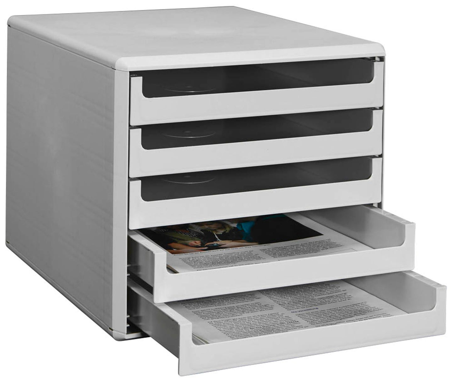 M&M Schubladenbox, DIN A4 mit 5 Schubladen