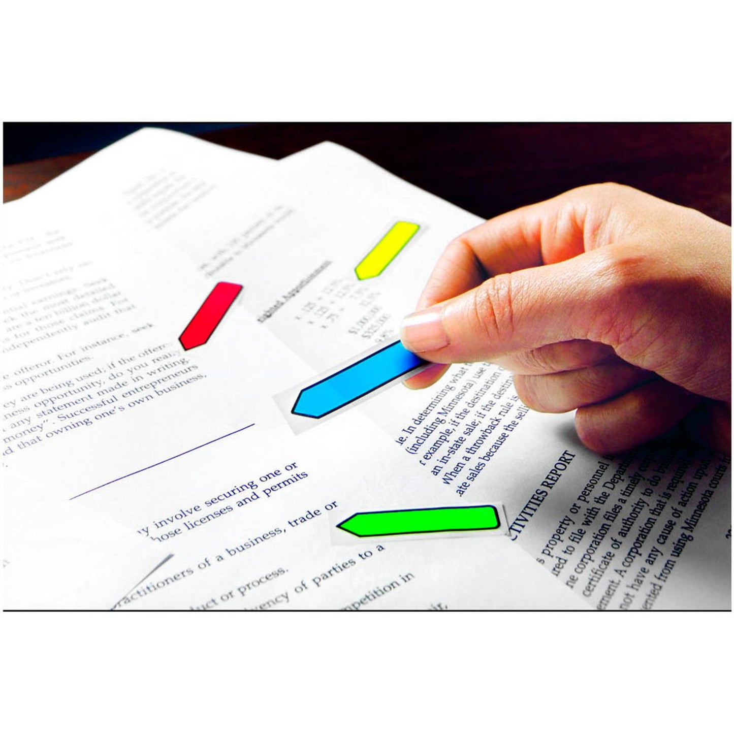 Post-it® Index Mini Haftmarker farbsortiert "Pfeil" 4x 24 Streifen | 684ARR3 | 1 Pack = 4x 24 Streifen