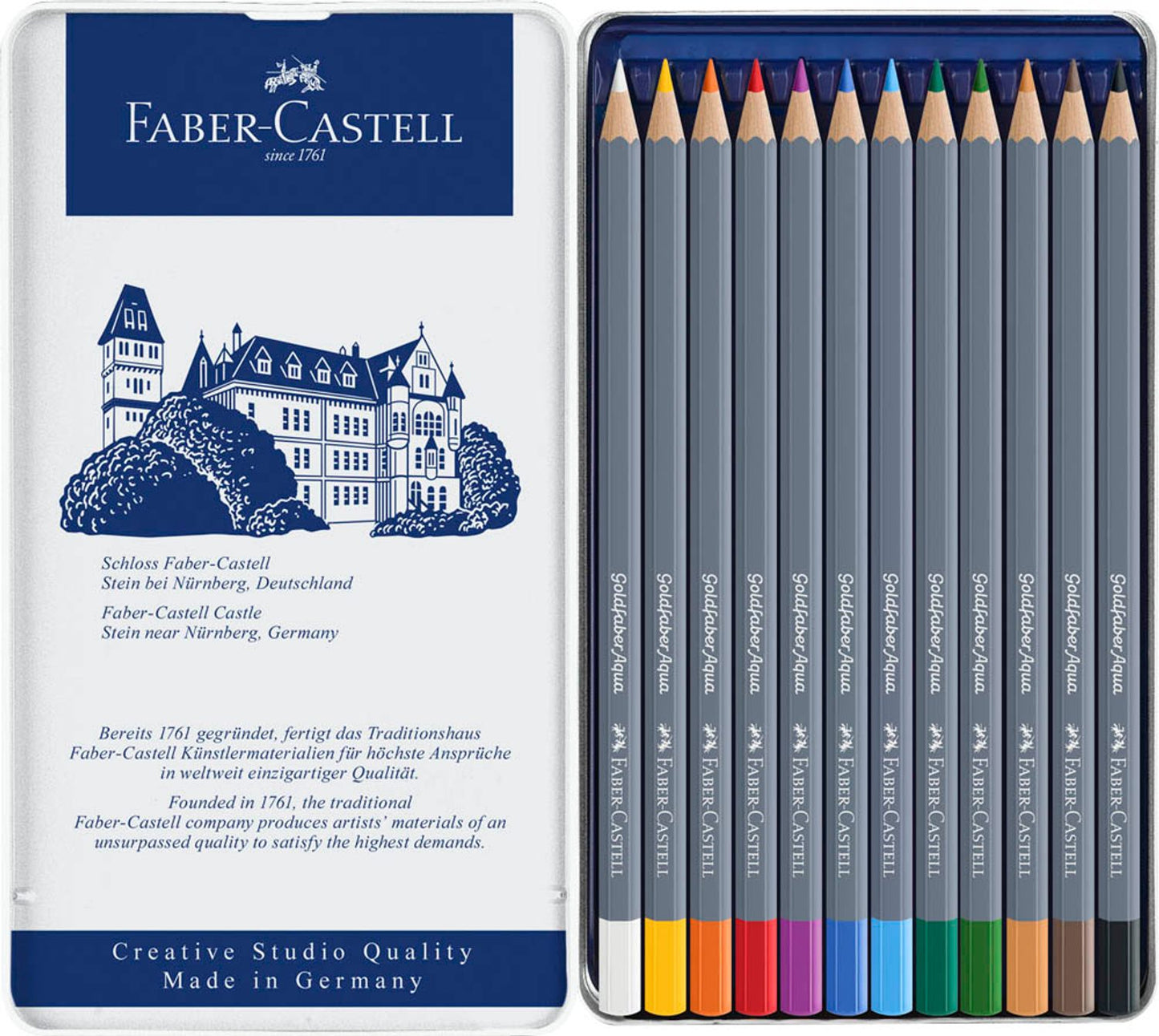 FABER-CASTELL Goldfaber Aqua Aquarellstifte farbsortiert