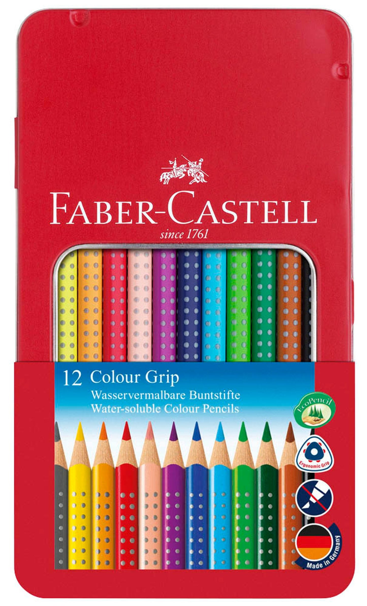 FABER-CASTELL Colour GRIP Buntstifte farbsortiert