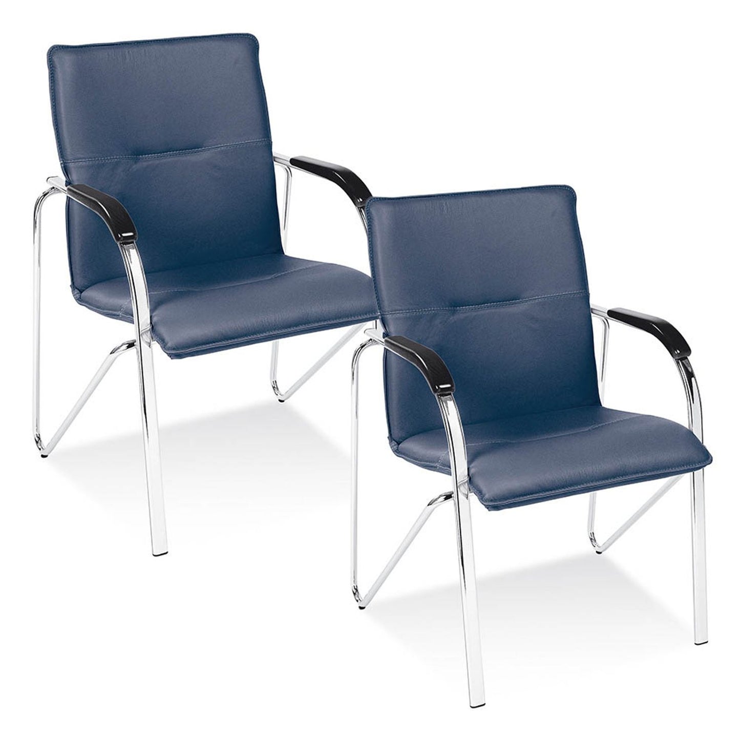 2 Nowy Styl Besucherstühle Samba SAMB CR SP 1.043 Leder