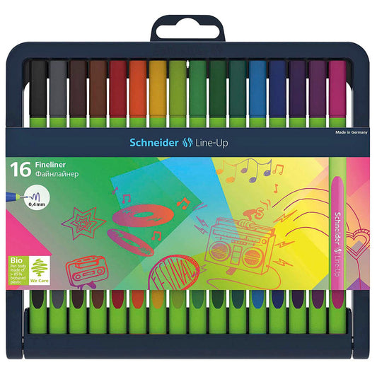 Schneider Line-Up Fineliner farbsortiert 0,4 mm | 191092 | 1 Pack = 16 St.
