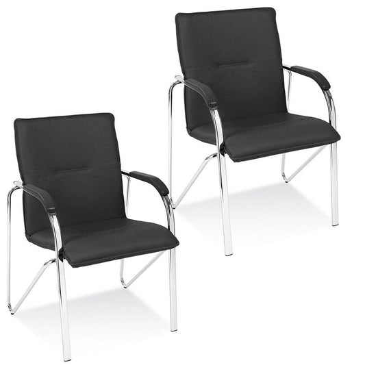 2 Nowy Styl Besucherstühle Samba SAMB CR SP 1.043 Leder