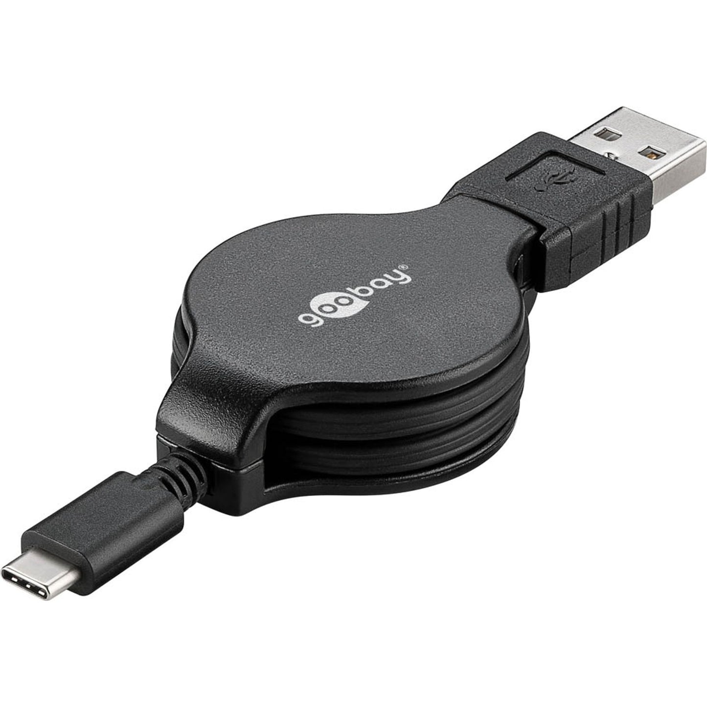 goobay USB 2.0 A/USB C Kabel 1,0 m schwarz | 45743