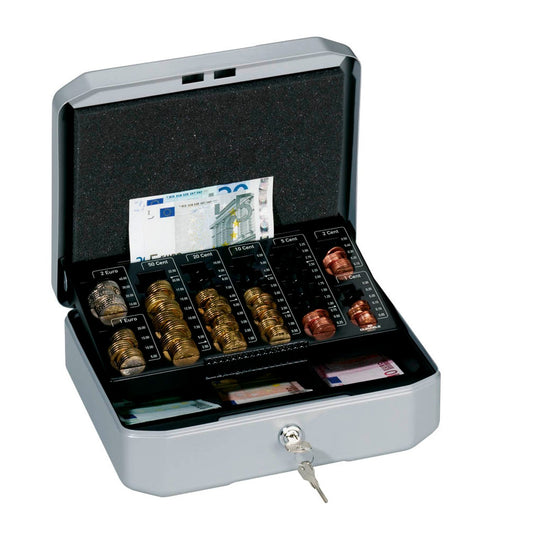 DURABLE Geldkassette EUROBOXX S silber | 177857