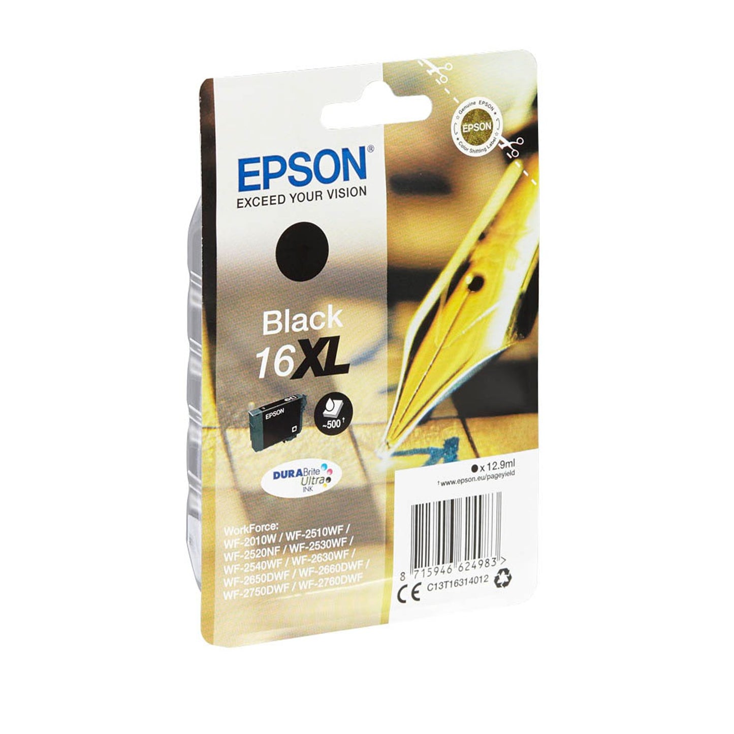 EPSON 16XL / T1631XL schwarz Druckerpatrone | C13T16314012