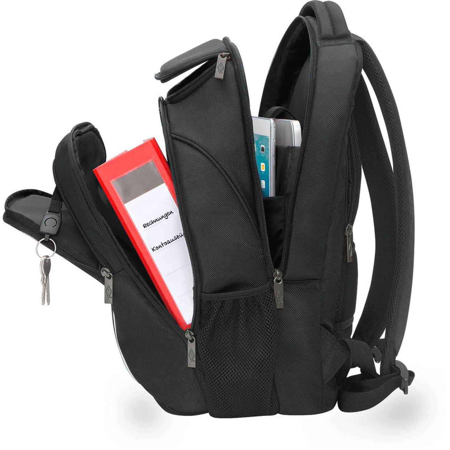 WEDO Laptop-Rucksack Business Kunstfaser schwarz 28,0 l bis 39,6 cm (15,6 Zoll) | 597601