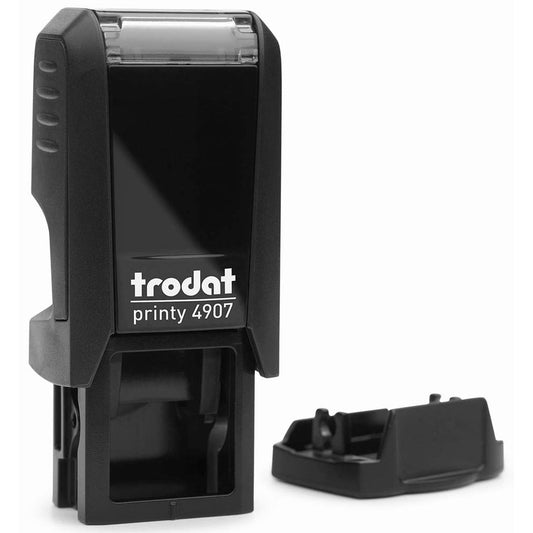 trodat Textstempel, individualisierbar Printy 4907 selbstfärbend schwarz mit Logo | 415428