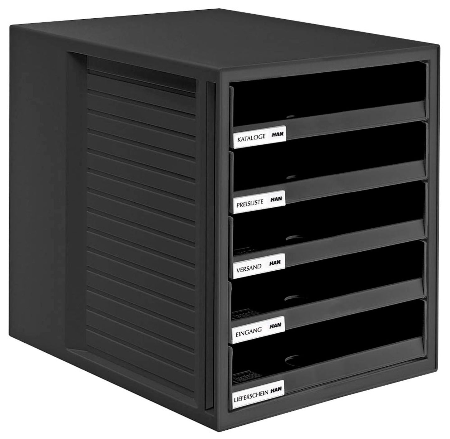 HAN Schubladenbox Schrank-Set, DIN C4 mit 5 Schubladen