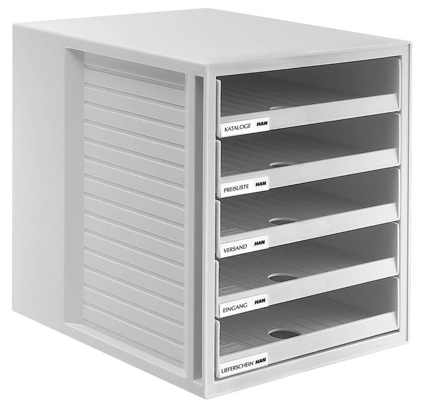 HAN Schubladenbox Schrank-Set, DIN C4 mit 5 Schubladen