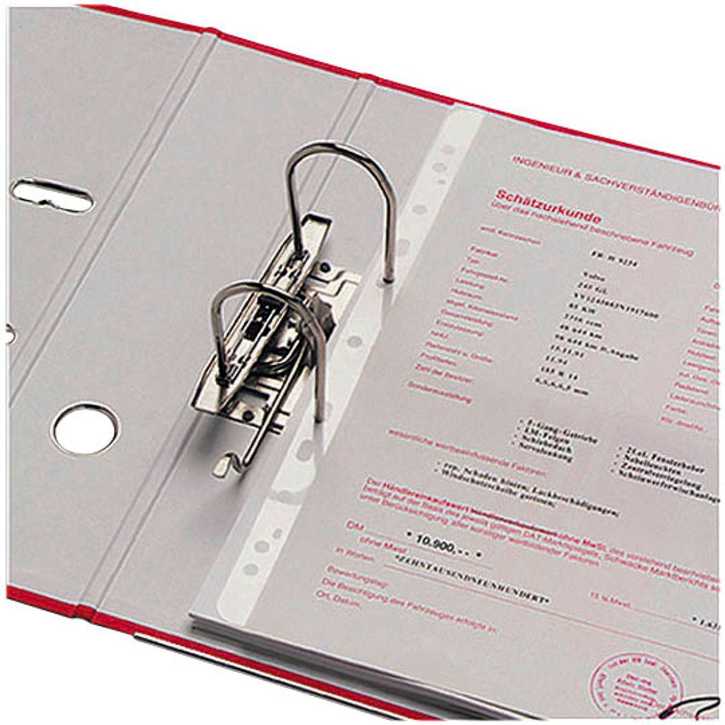 Probeco Heftstreifen, selbstklebend transparent Kunststoff | 8804-50 | 1 Pack = 50 St.