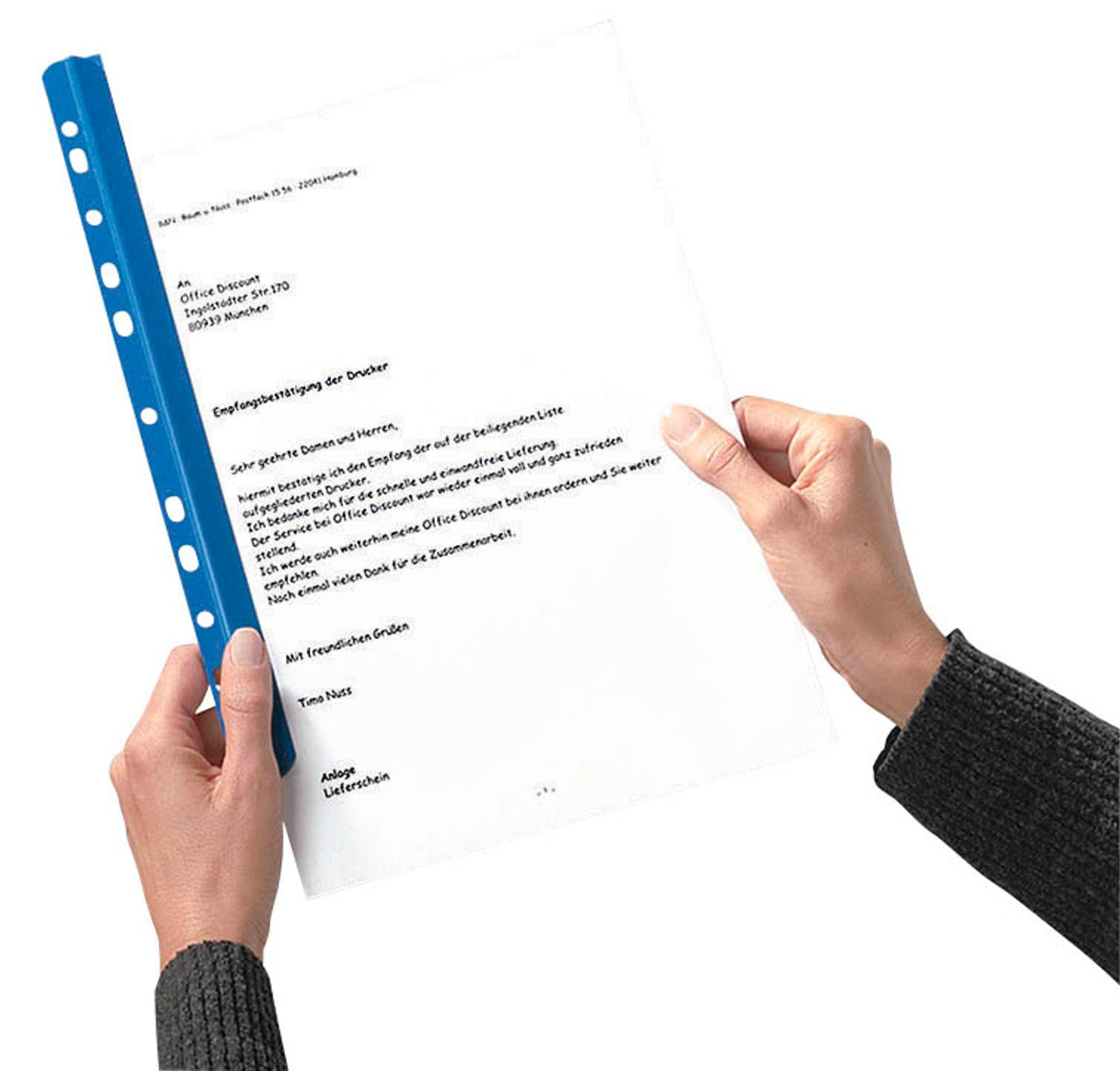 25 Expro Klemmschienen mit Abheftleiste DIN A4 30 Blatt