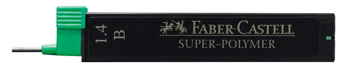 FABER-CASTELL SUPER-POLYMER Feinminen-Bleistiftminen schwarz B