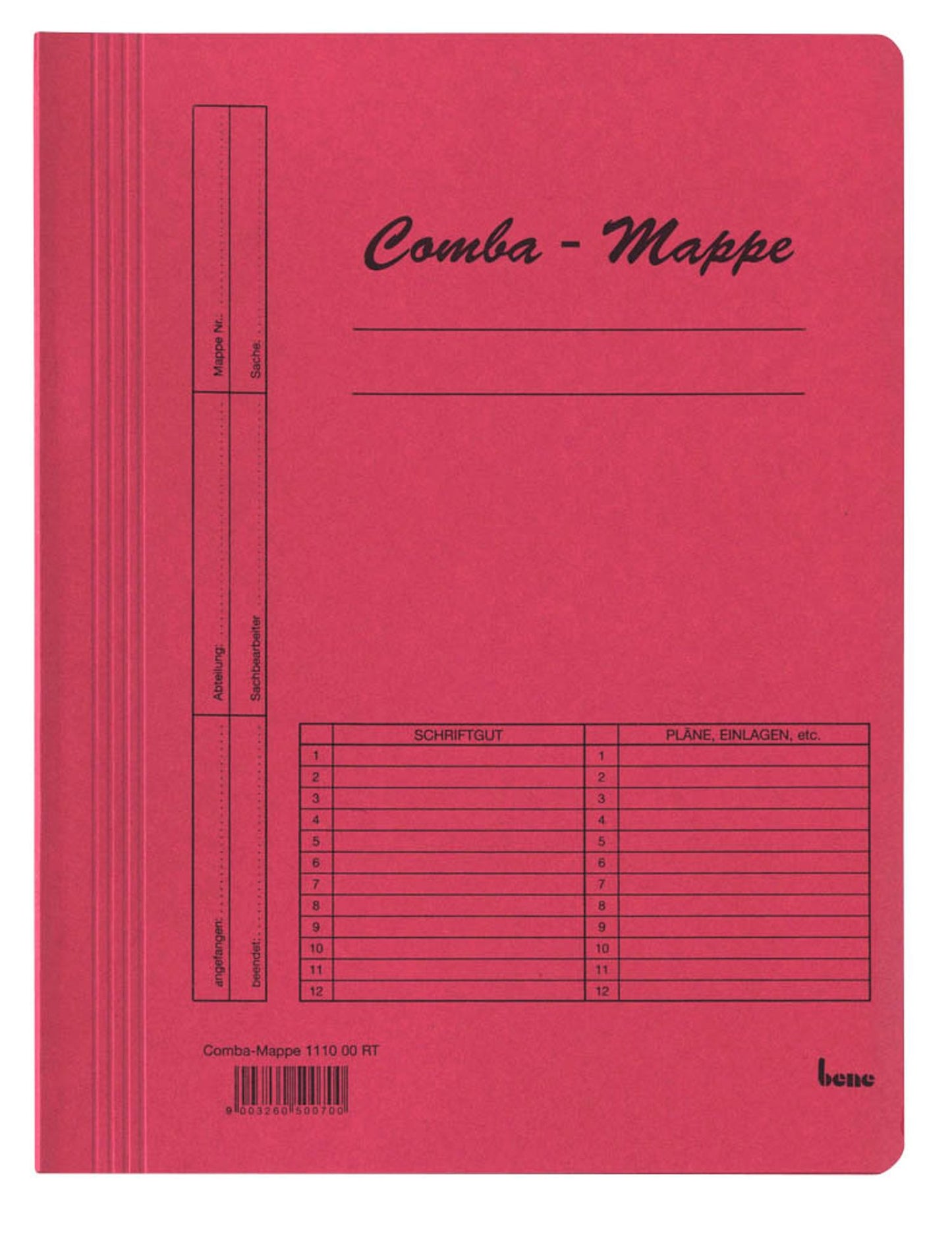 5 bene Schnellhefter Comba-Mappe Karton DIN A4,