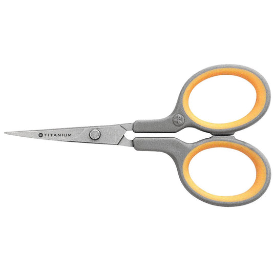 WESTCOTT Silhouettenschere TITANIUM Super grau-gelb 10,0 cm | E-30440 00