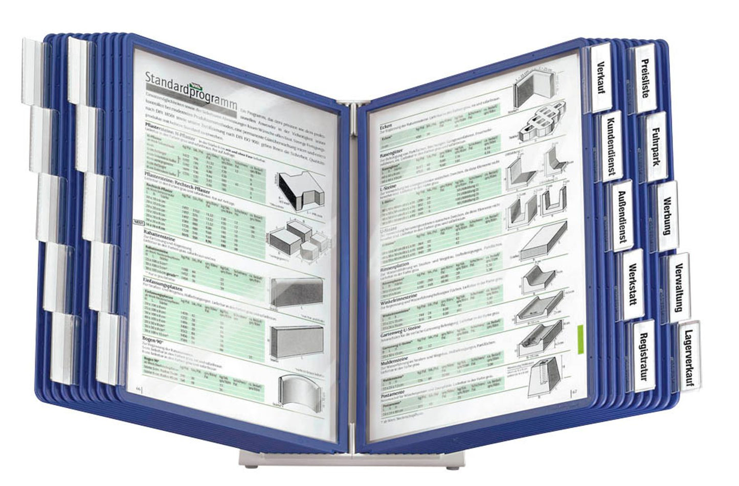 DURABLE Sichttafelsystem VARIO DIN A4 mit 20 St. Sichttafeln