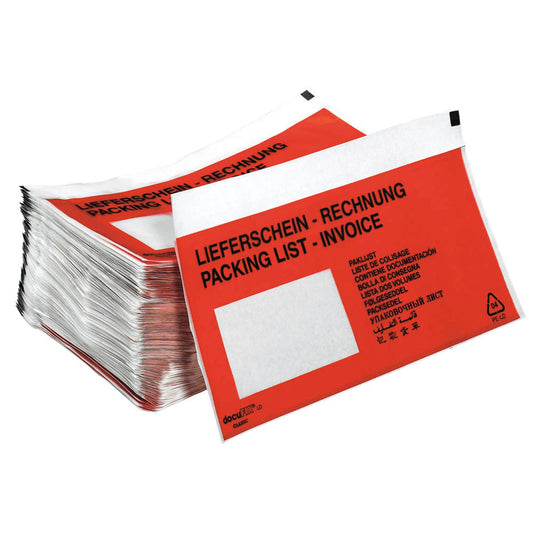 VP Lieferscheintaschen Kunststoff DIN lang | 2FVDO335212 | 1 Box = 1.000 St.