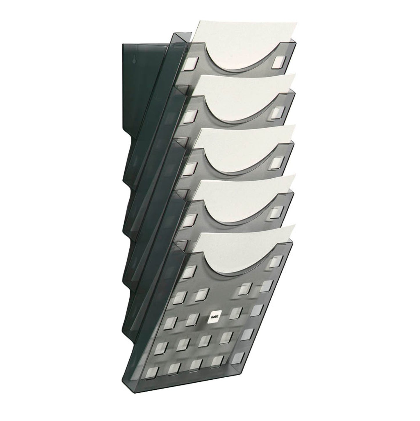 helit Wandprospekthalter the grid wall DIN A4 5 Fächer