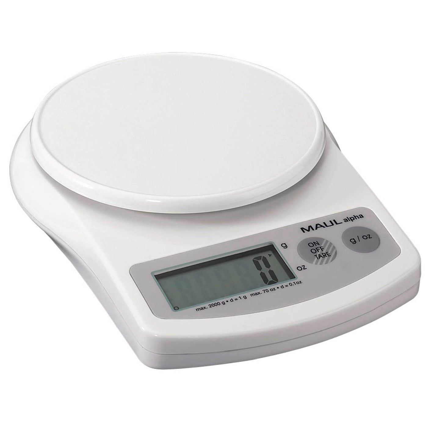 MAUL Briefwaage alpha weiß für max. 2,0 kg | 1642002