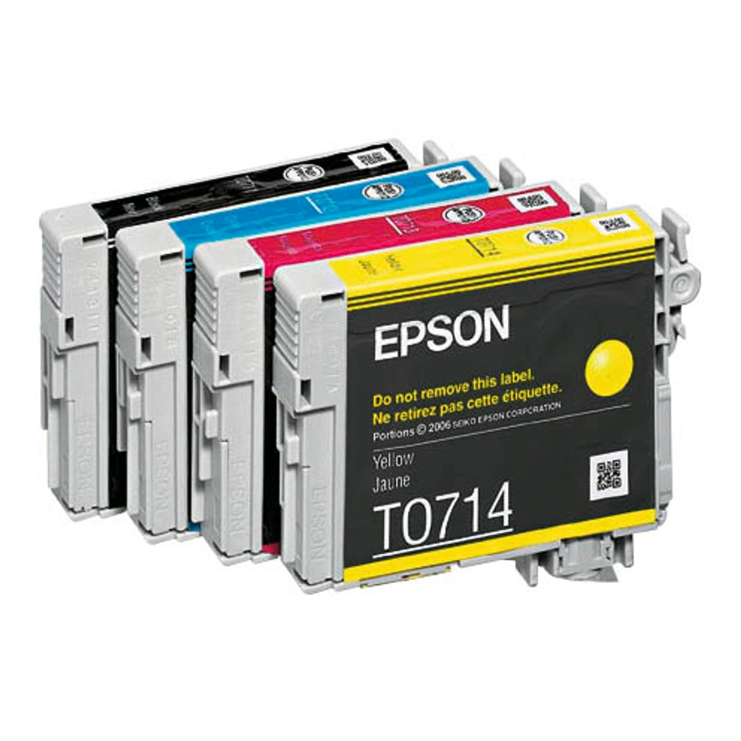 EPSON T0715 schwarz, cyan, magenta, gelb Druckerpatronen, 4er-Set | C13T07154012 | 1 Pack = 4 St.