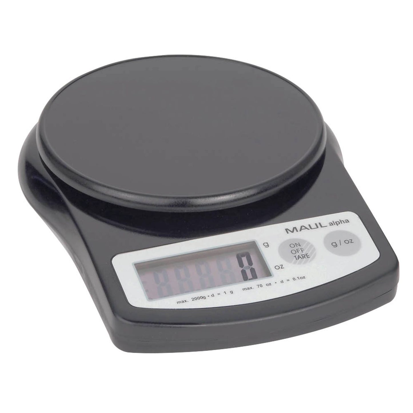 MAUL Briefwaage alpha schwarz für max. 2,0 kg | 1642090
