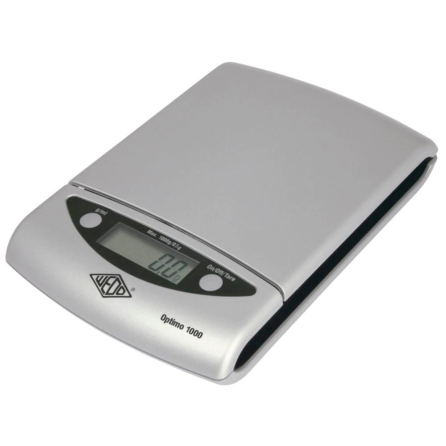 WEDO Briefwaage Optimo 1000 silber für max. 1,0 kg | 481154