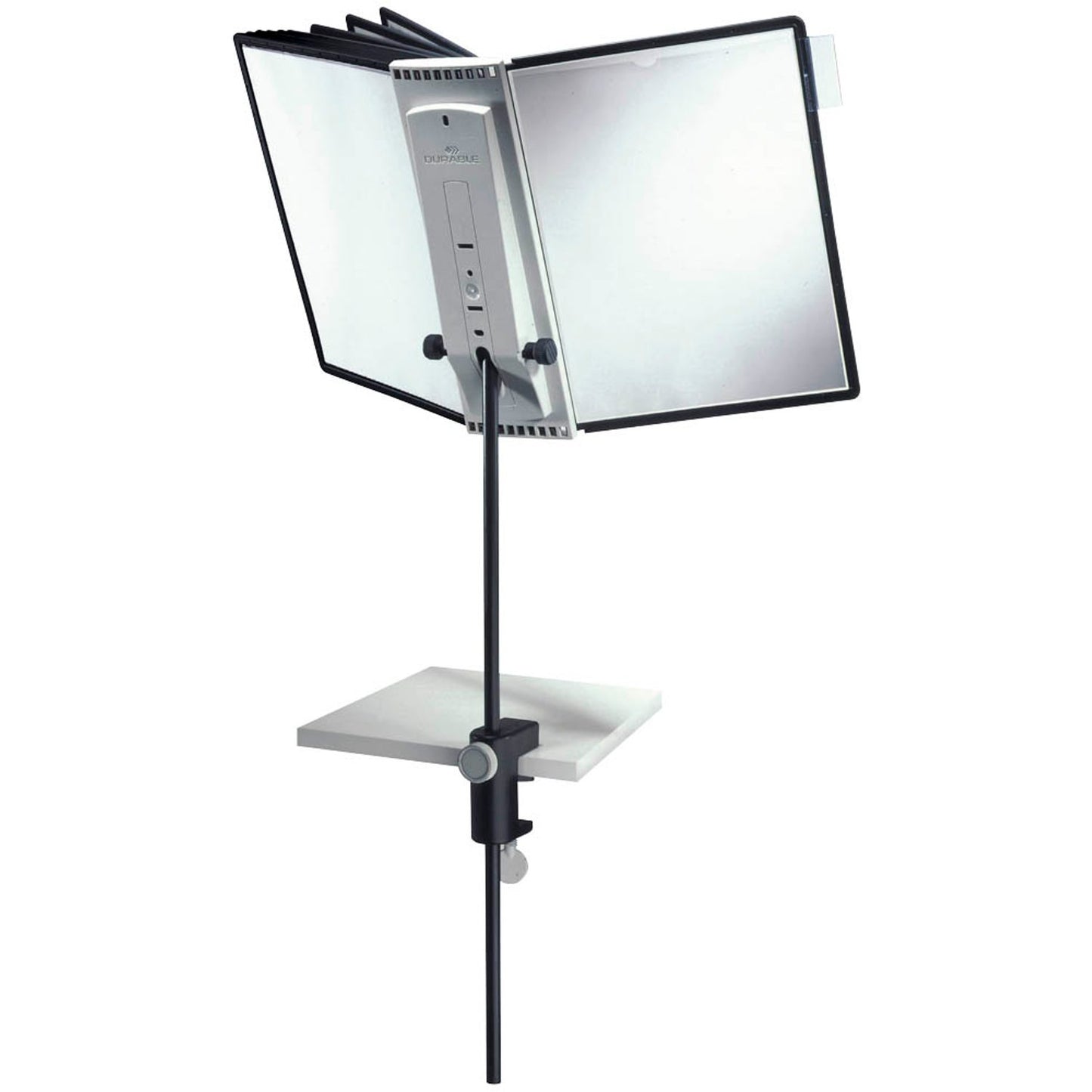 DURABLE Sichttafelsystem SHERPA® Display System desk clamp 10 DIN A4 schwarz mit . Sichttafeln | 581800