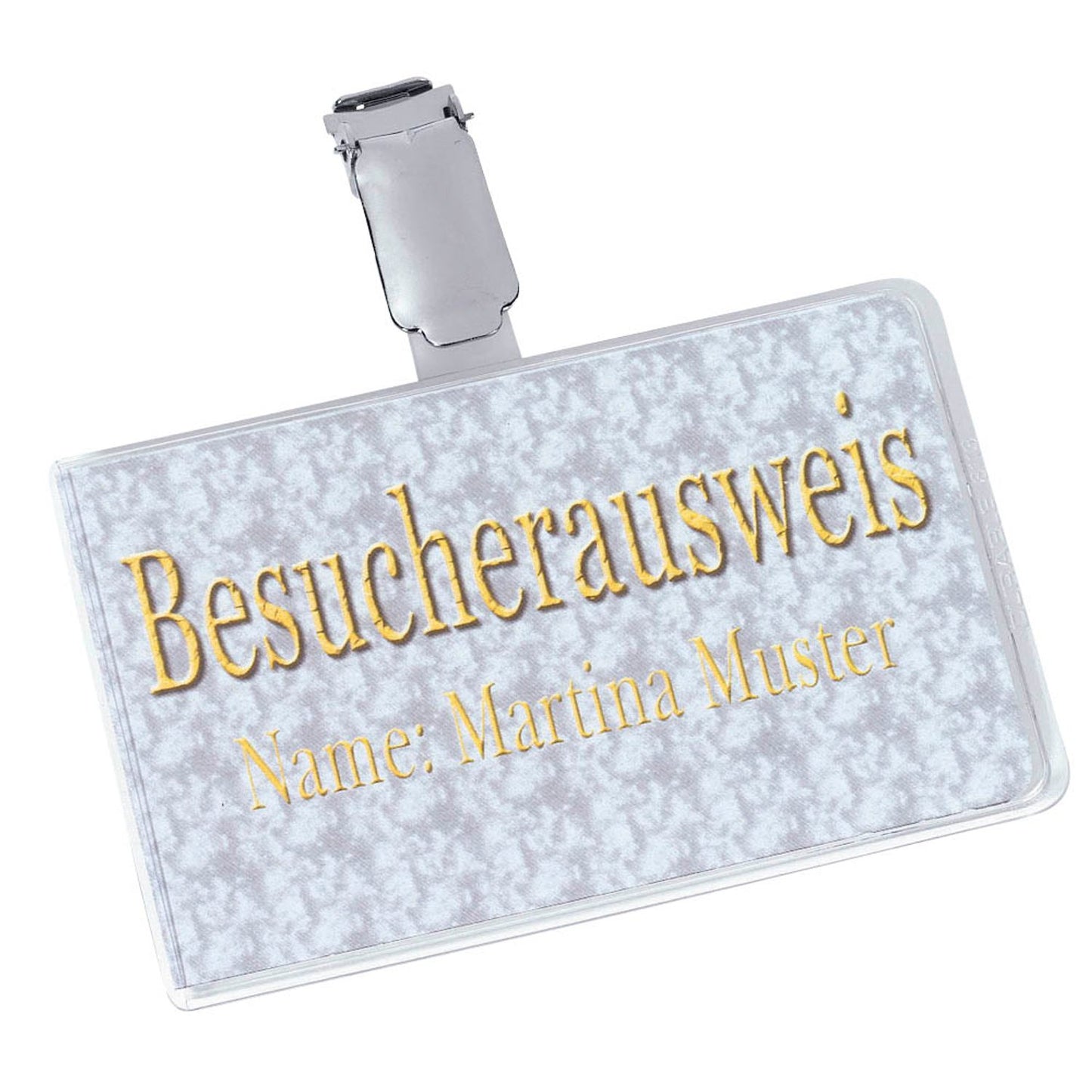 DURABLE Namensschilder mit Clip 9,0 x 5,4 cm | 811319 | 1 Pack = 25 St.