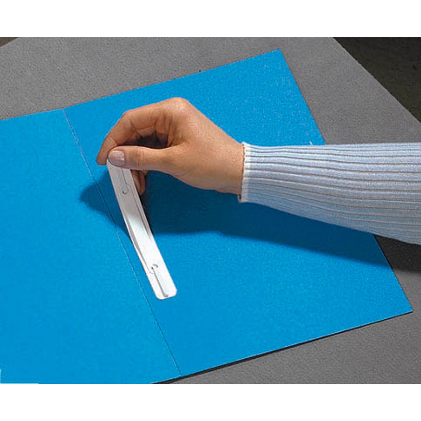 MOOG & LANGENSCHEIDT Heftstreifen, selbstklebend weiß Kunststoff | 107LW-25 | 1 Pack = 25 St.