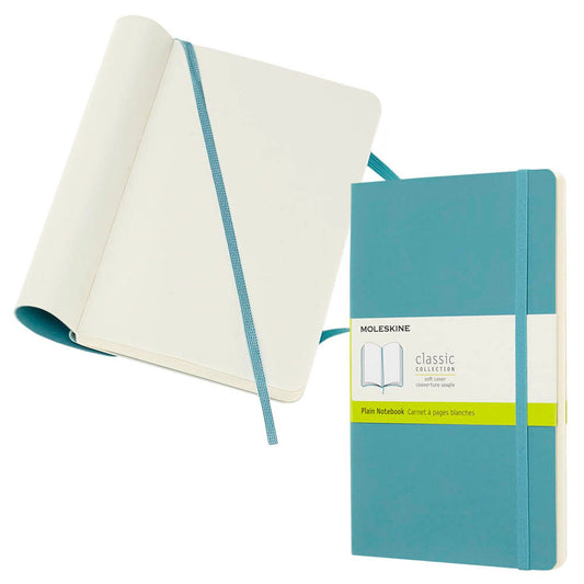 MOLESKINE Notizbuch Classic ca. DIN A5 blanko, riff blau Softcover 240 Seiten | 8058341715529