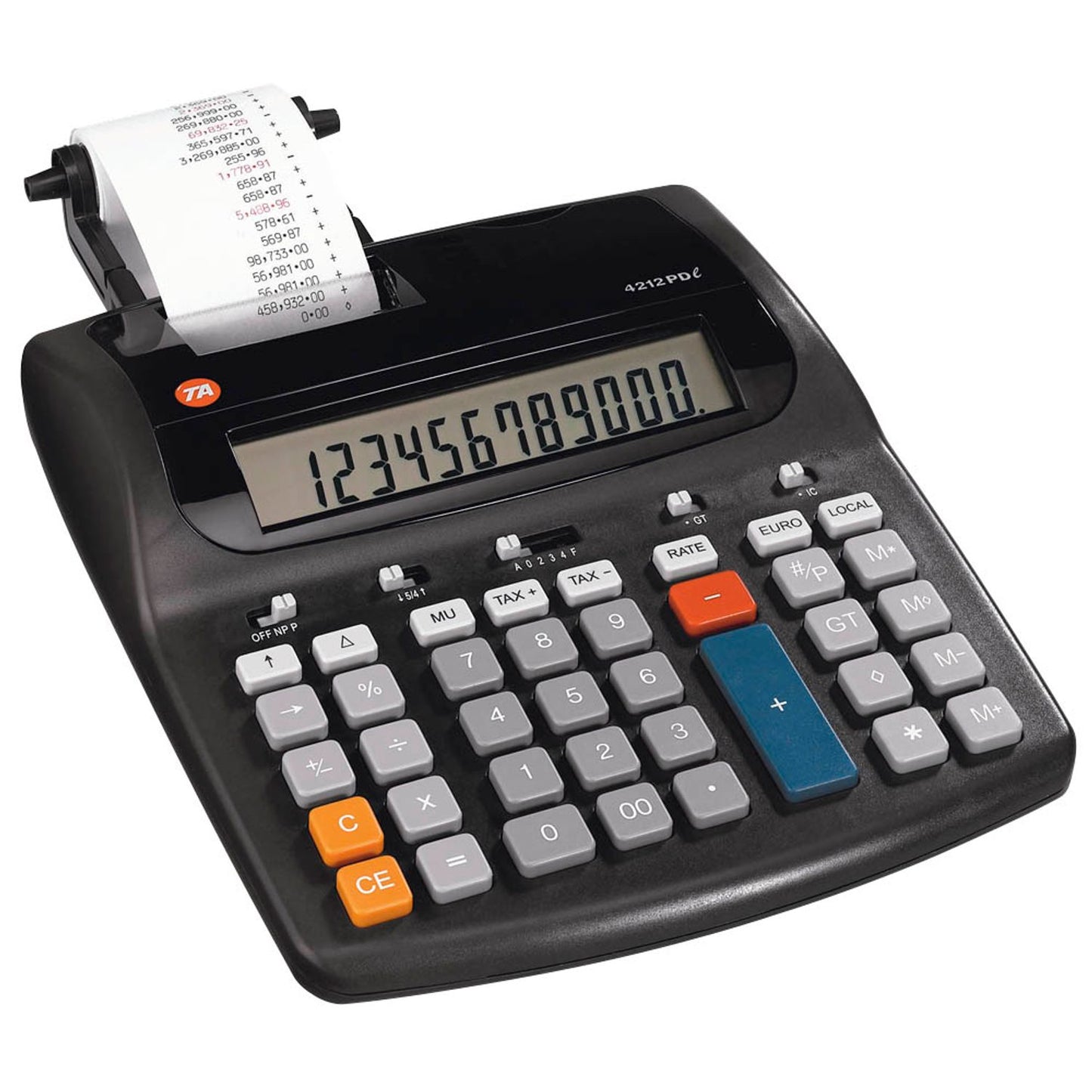 TA 4212 PDL Tischrechner druckend schwarz | B7407000