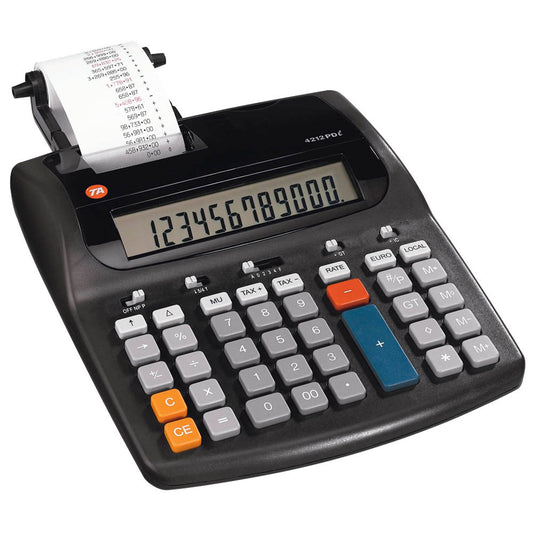 TA 4212 PDL Tischrechner druckend schwarz | B7407000