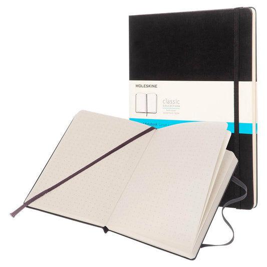 MOLESKINE Notizbuch Classic Collection fester Einband ca. DIN A4 punktraster, schwarz Hardcover 192 Seiten | 8051272892727