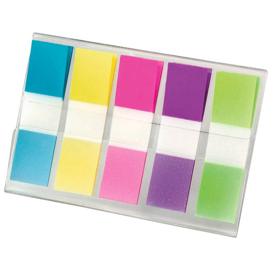 Post-it® Mini Haftmarker farbsortiert 5x 20 Streifen | 684ARR1 | 1 Pack = 5x 20 Streifen